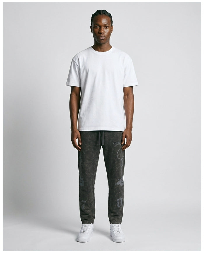 Benjart JART Regal Crest Joggers in acid navy, front view