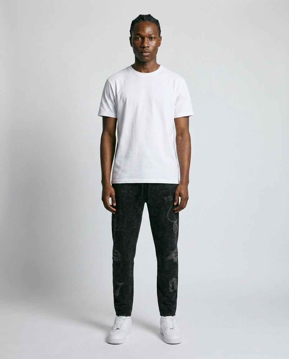 Benjart JART Regal Crest Joggers -  Acid Black