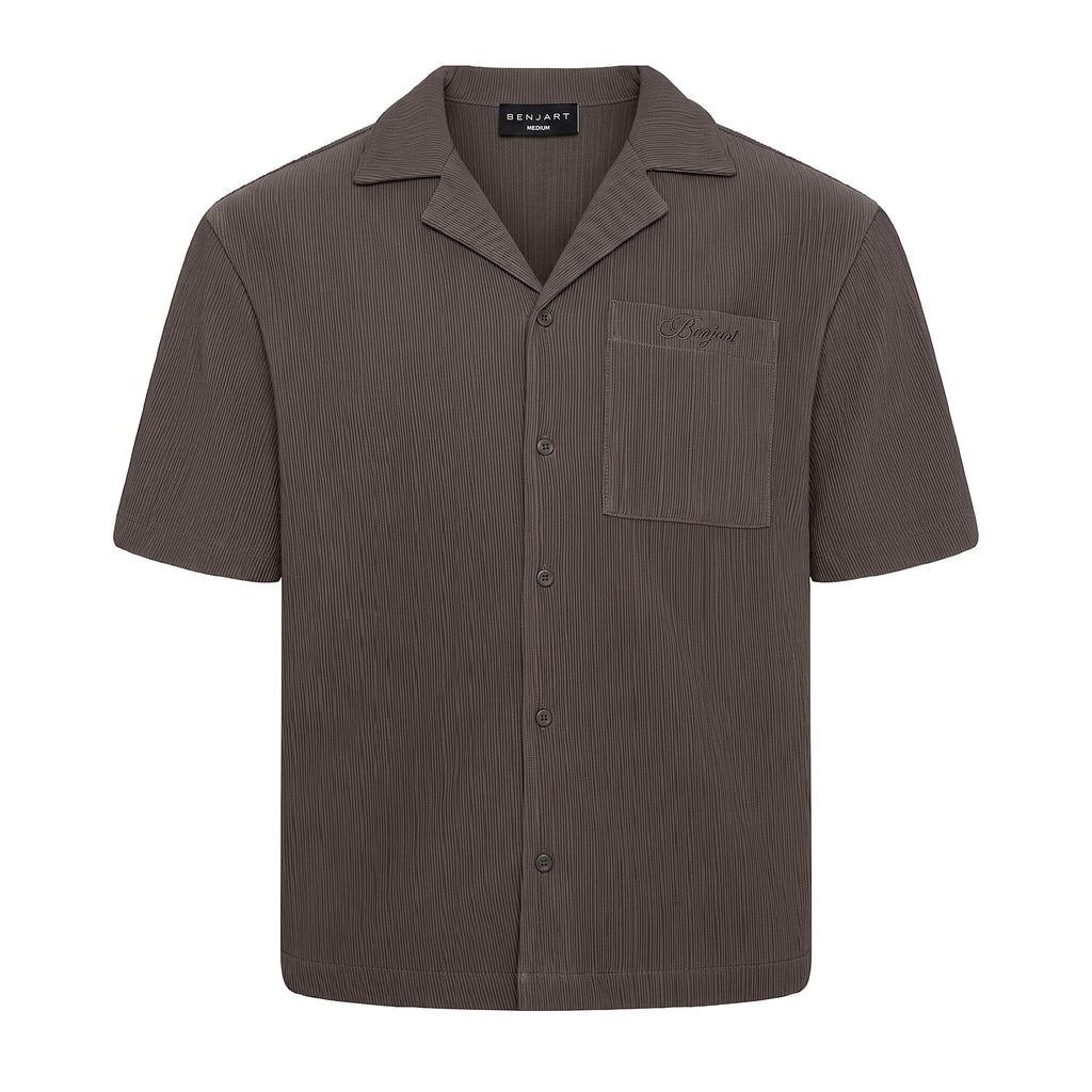 Benjart Resort Shirt - Mocha Grey