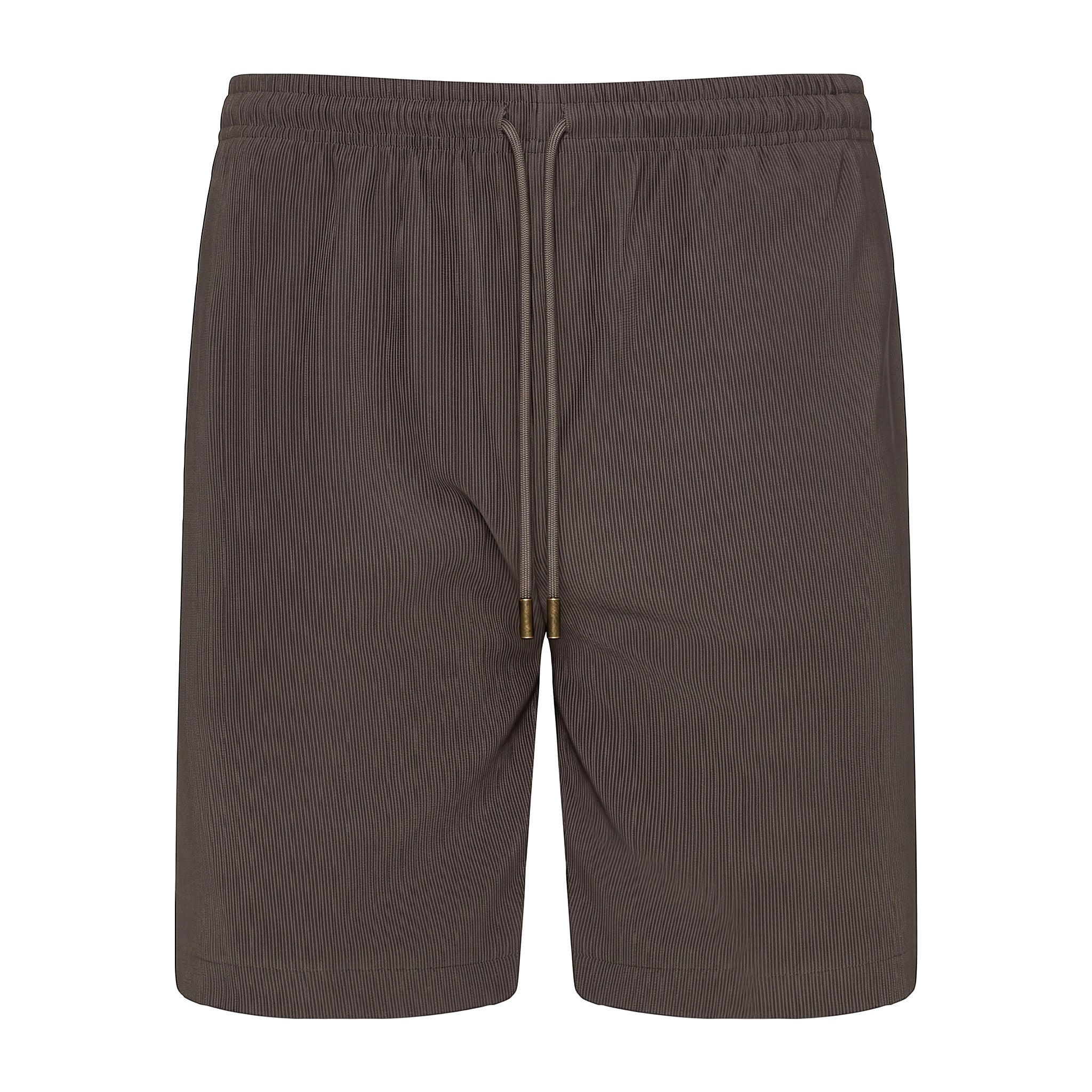 Benjart Resort Shorts in mocha grey, side view