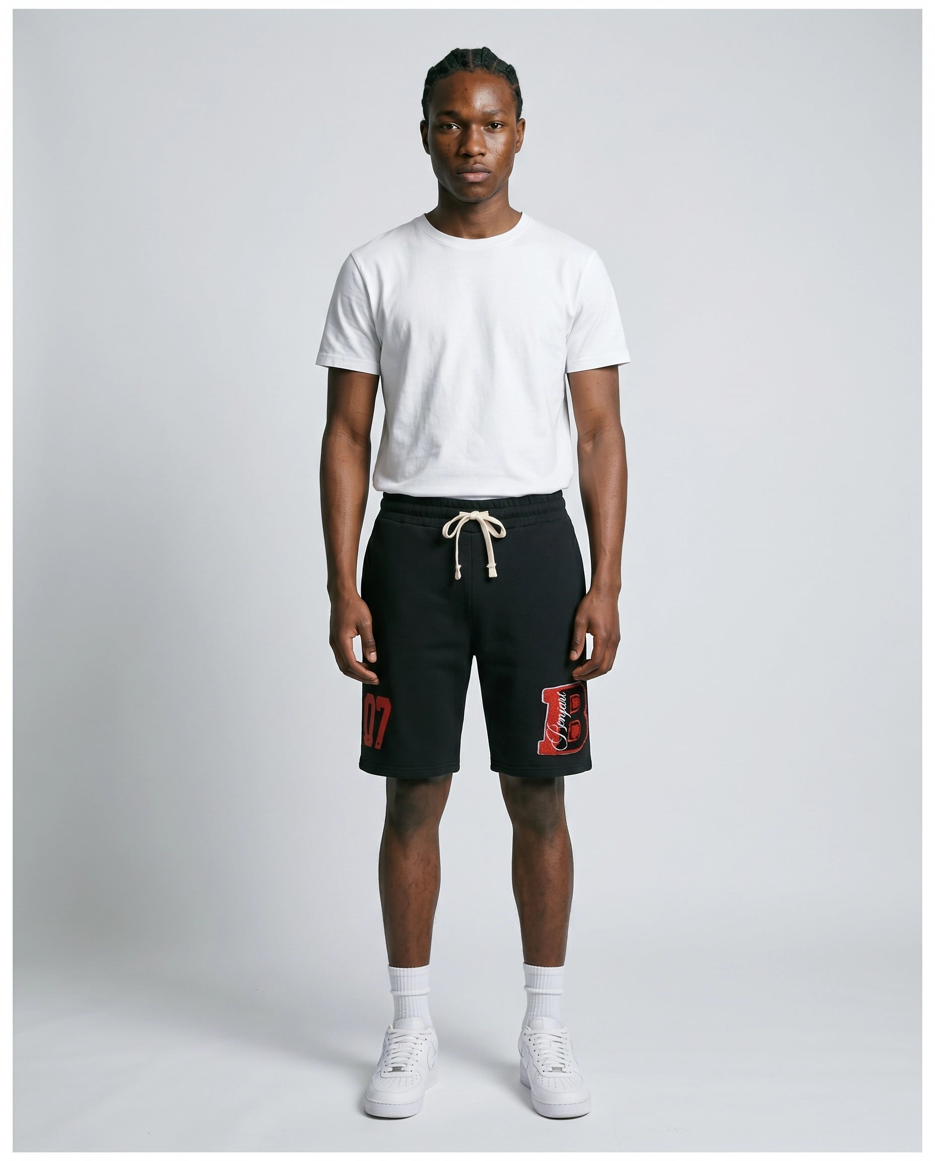 Cursive Shorts - Black