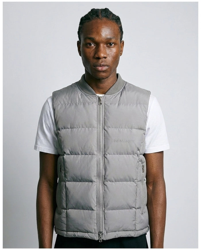Benjart Cartier Tactical Gilet in grey, front view