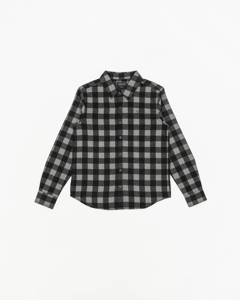 Cursive Shirt - Grey/Black