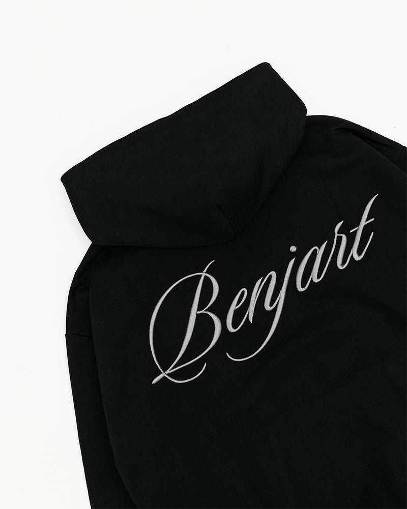 Cursive Hoodie - Black