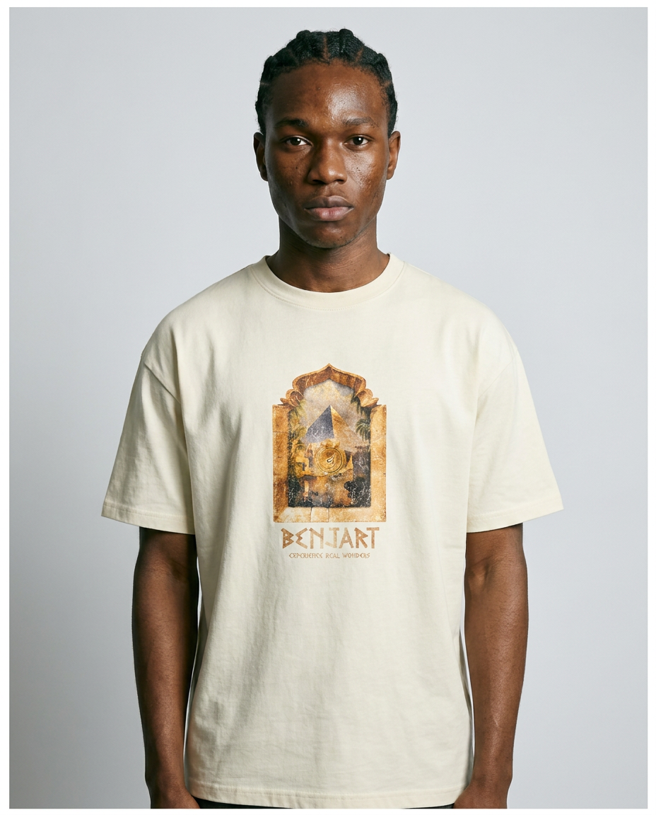 Pyramid T-shirt - Cream