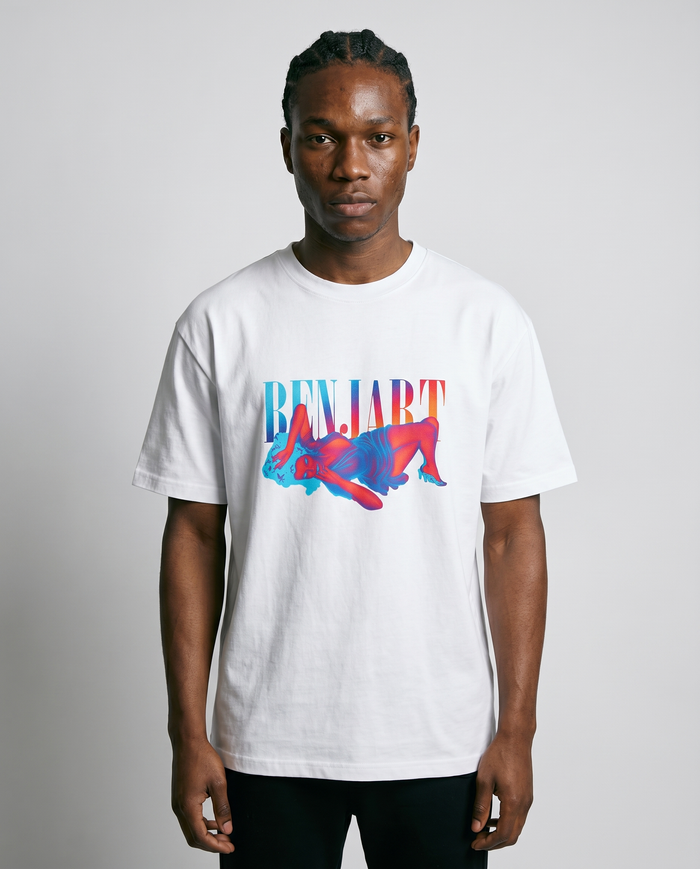 Benjart After Hours T-Shirt in white, front view