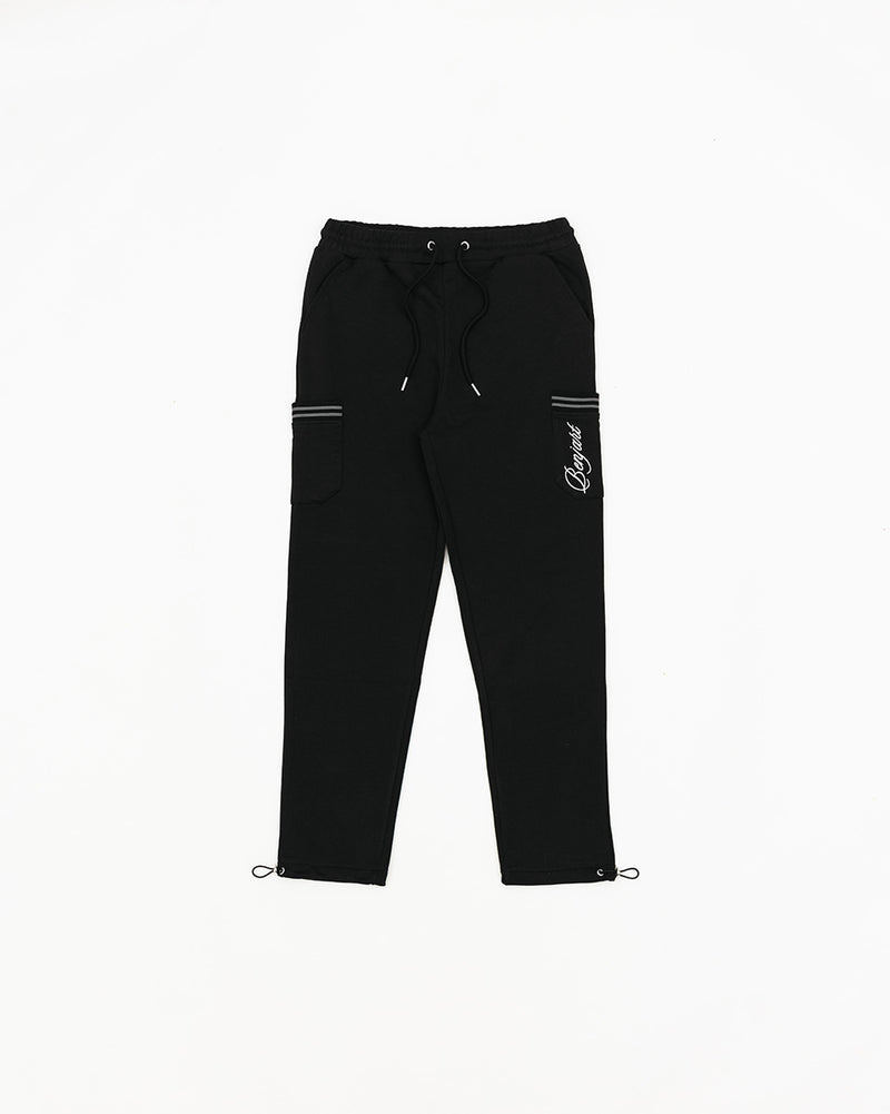 Cursive Joggers - Black