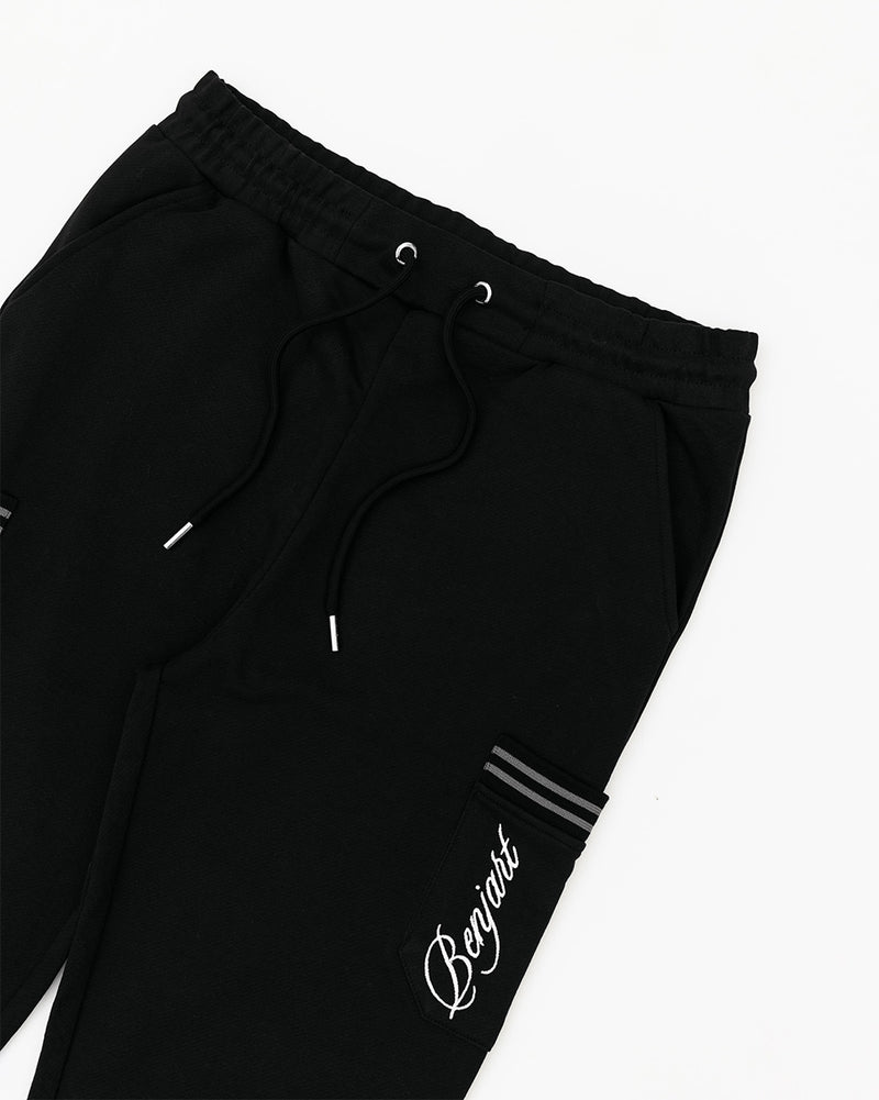 Cursive Joggers - Black