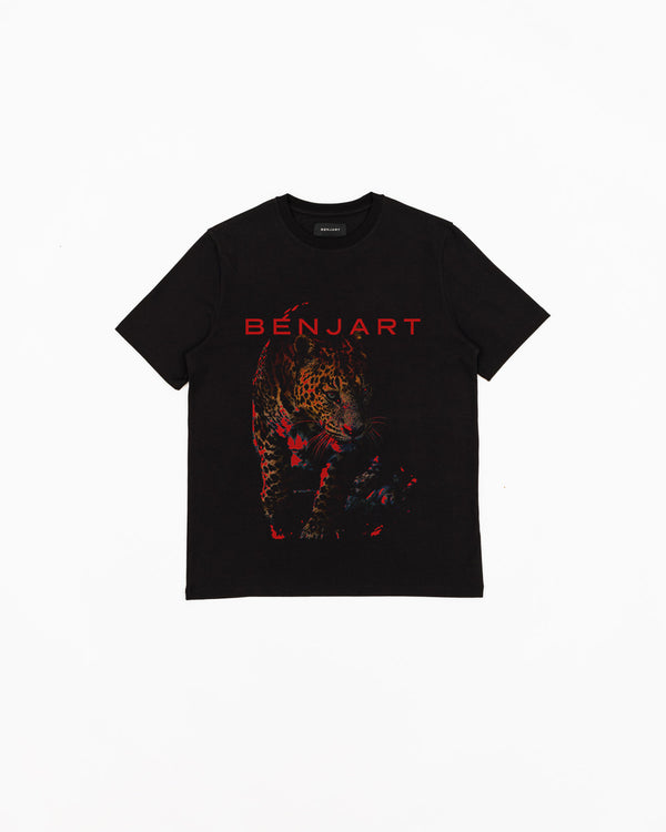 Red Panthera T-shirt - Black