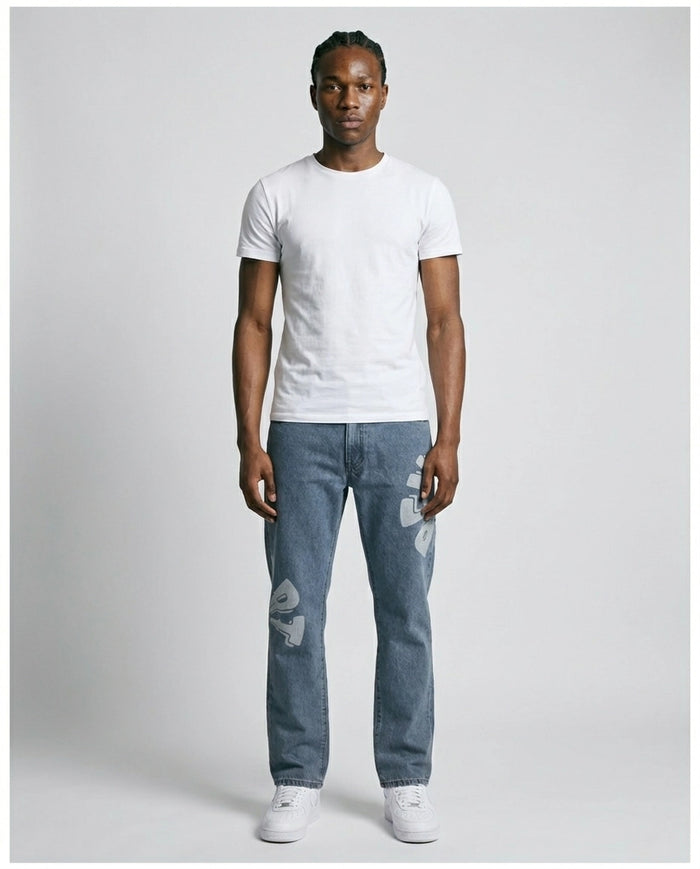 Benjart Blue  Relaxed Popart Denim Jeans