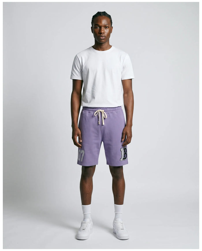 Cursive Shorts - Purple