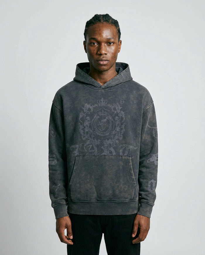 Benjart JART Regal Crest Pullover in acid navy, front view