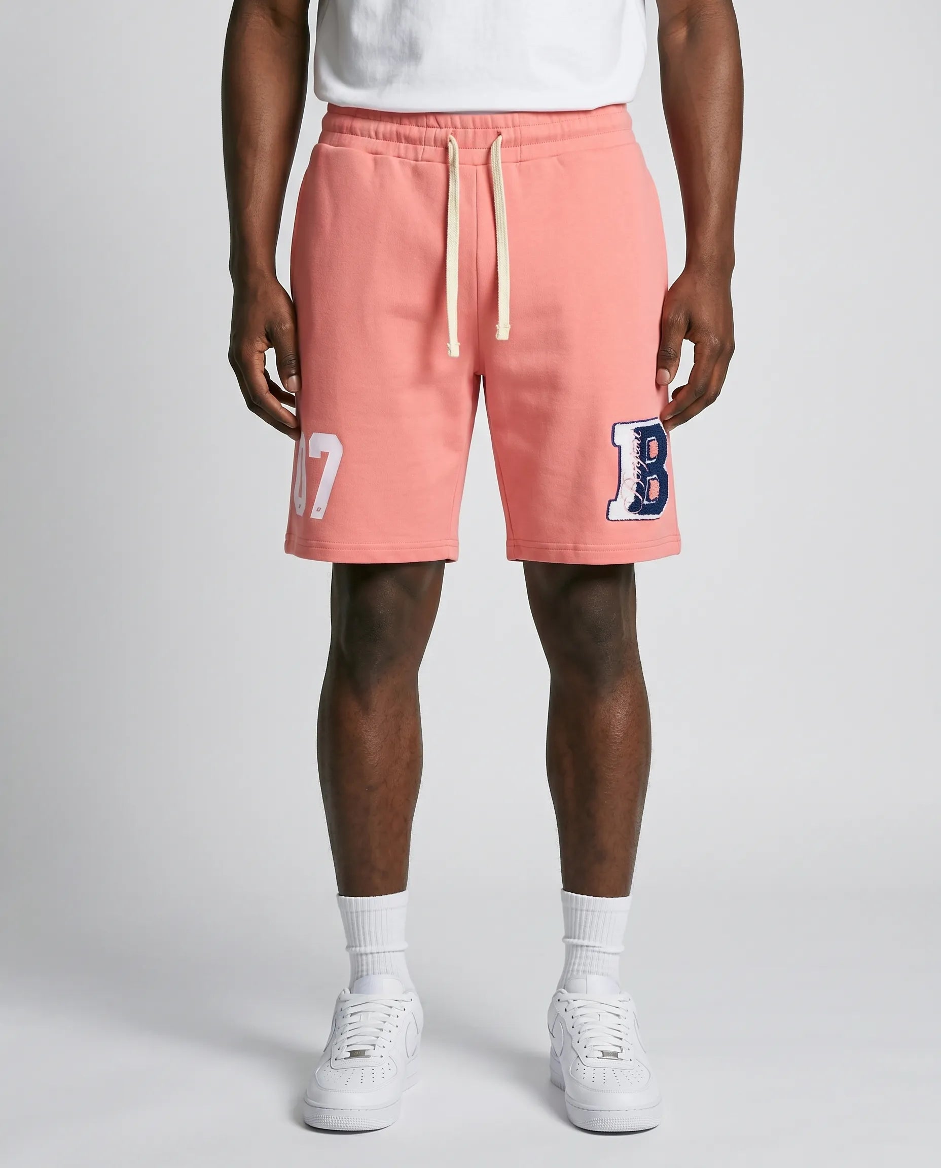 Cursive Shorts - Salmon