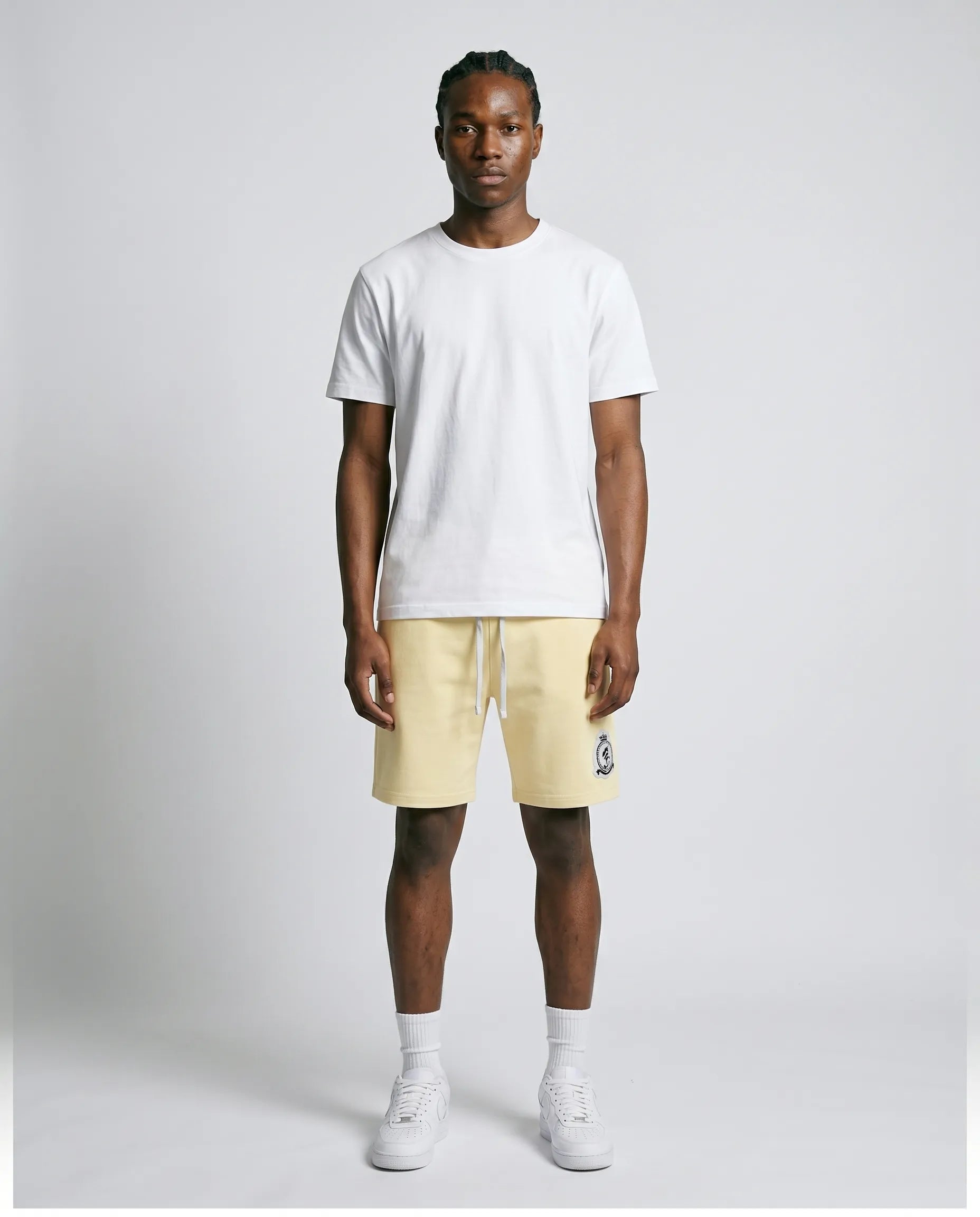 HRH Chenille Shorts - Lemon Yellow