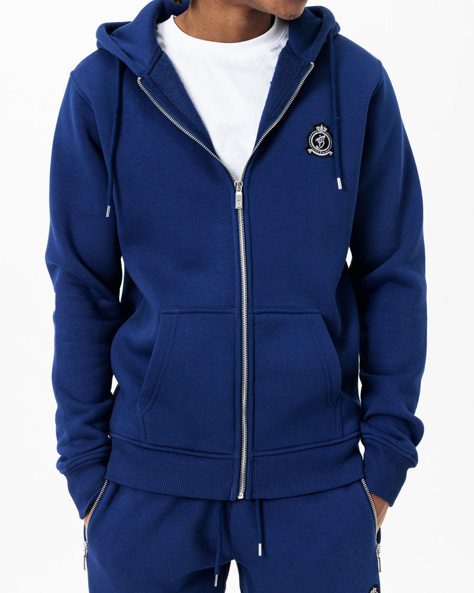 HRH Classic Zip Hood - Navy Blue