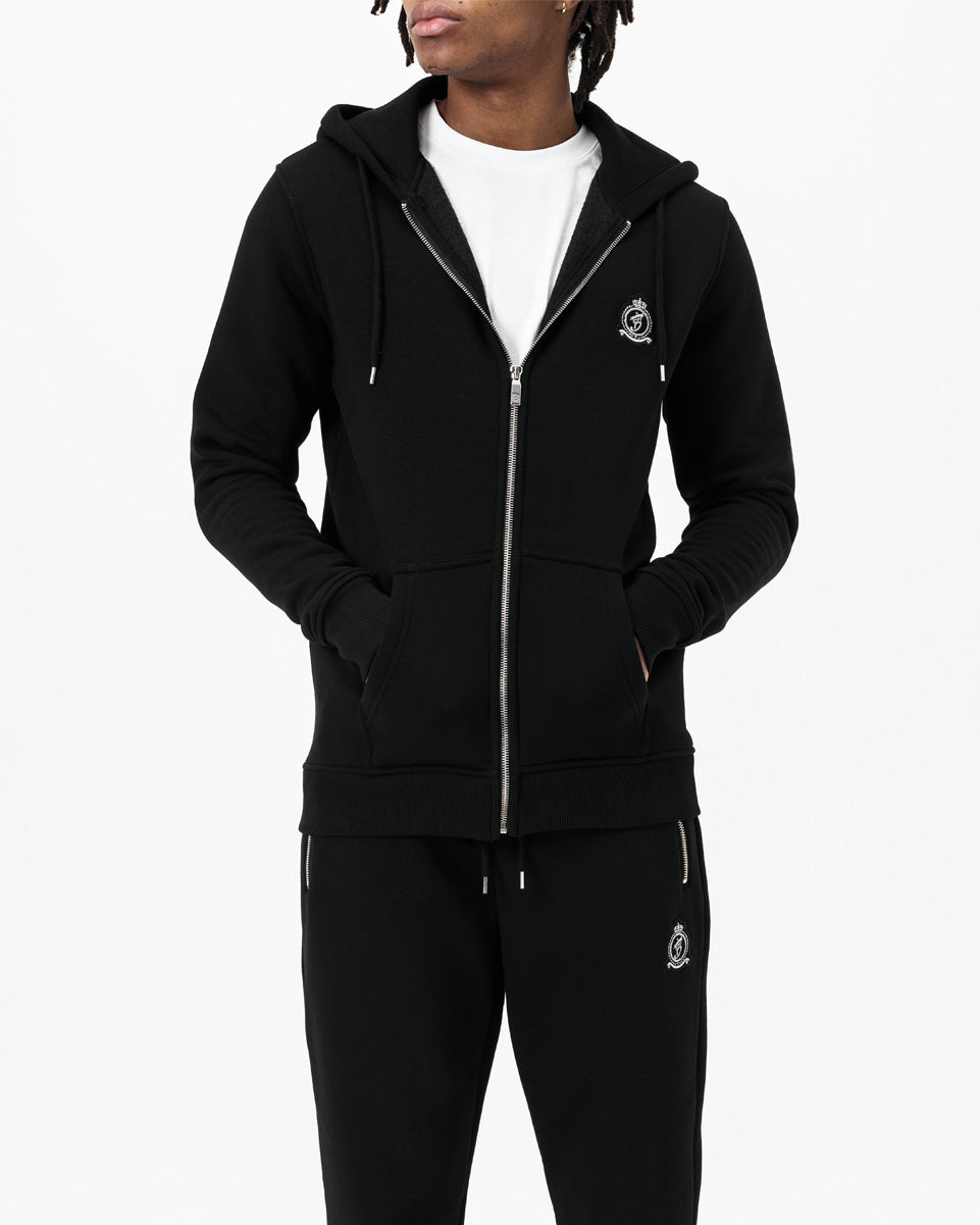 HRH Classic Zip Hood - Black