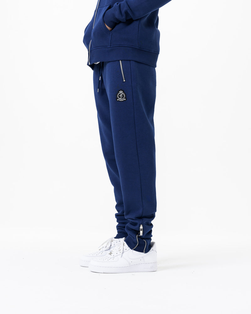 HRH Zip Joggers - Navy