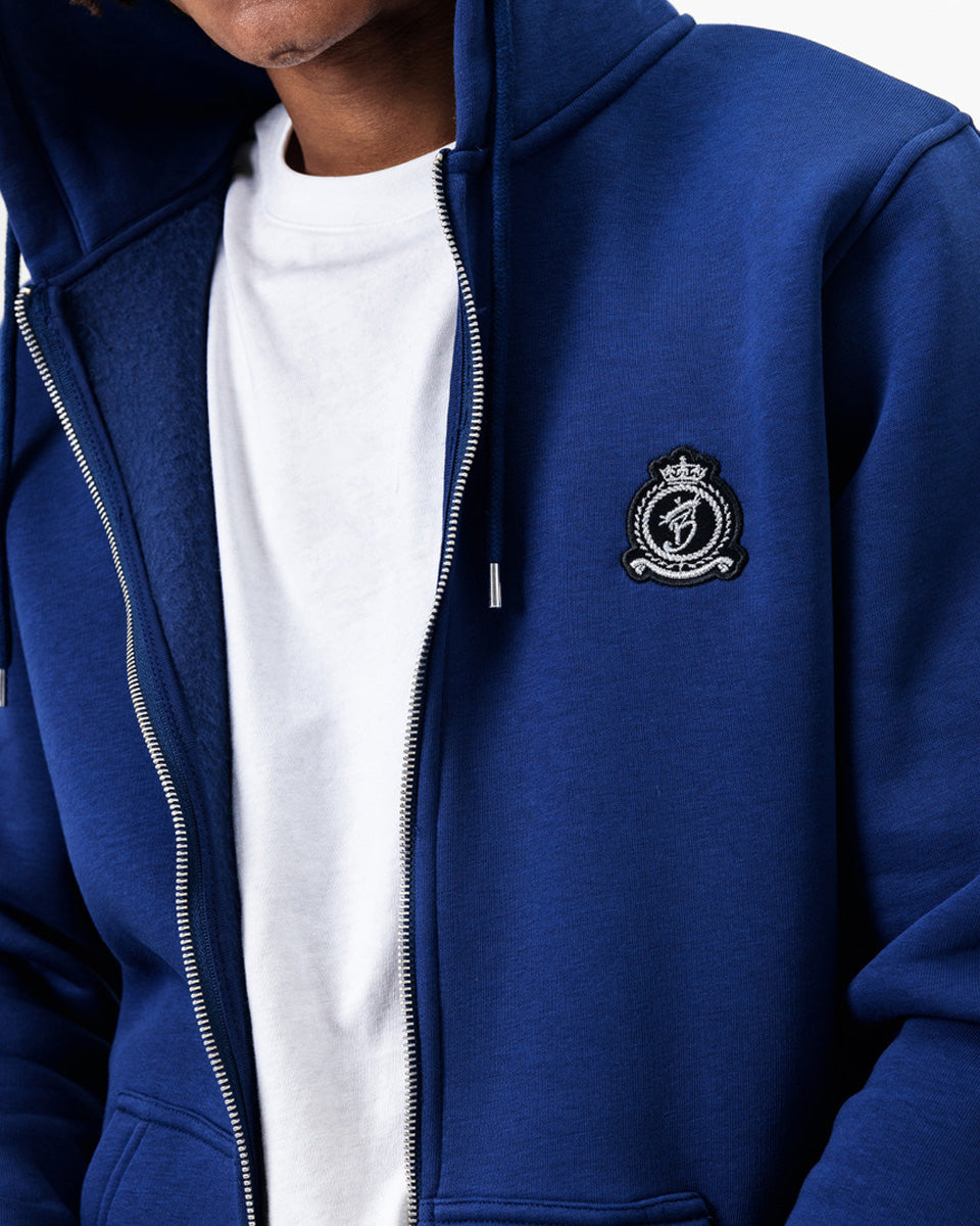 HRH Classic Zip Hood - Navy Blue
