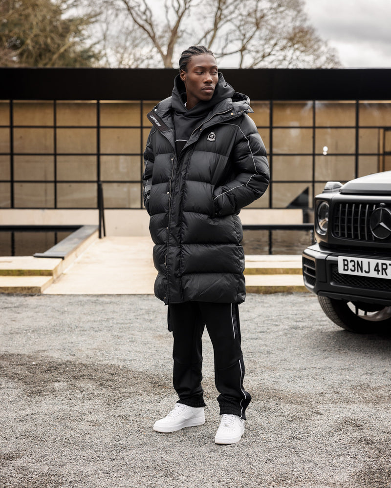 HRH Longline Puffer - Black