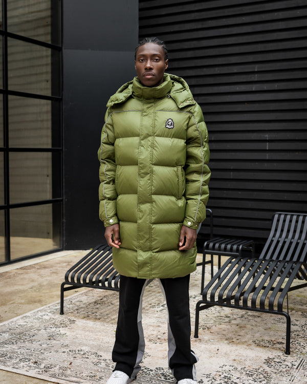 HRH Longline Puffer - Green