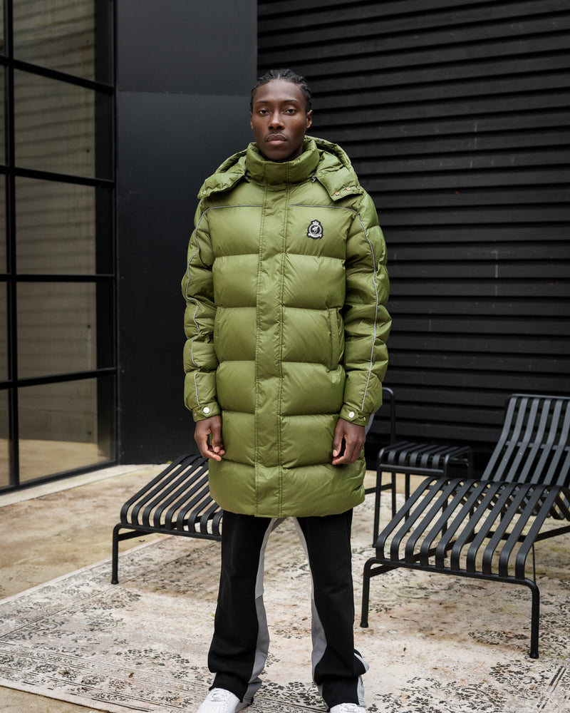 HRH Longline Puffer - Green