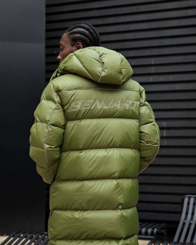 HRH Longline Puffer - Green