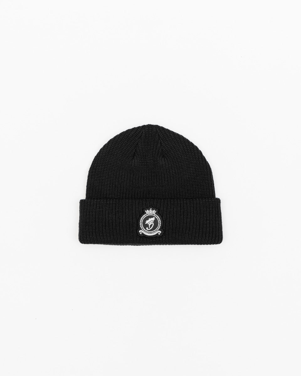 Benjart HRH Chrome Beanie in black, side view