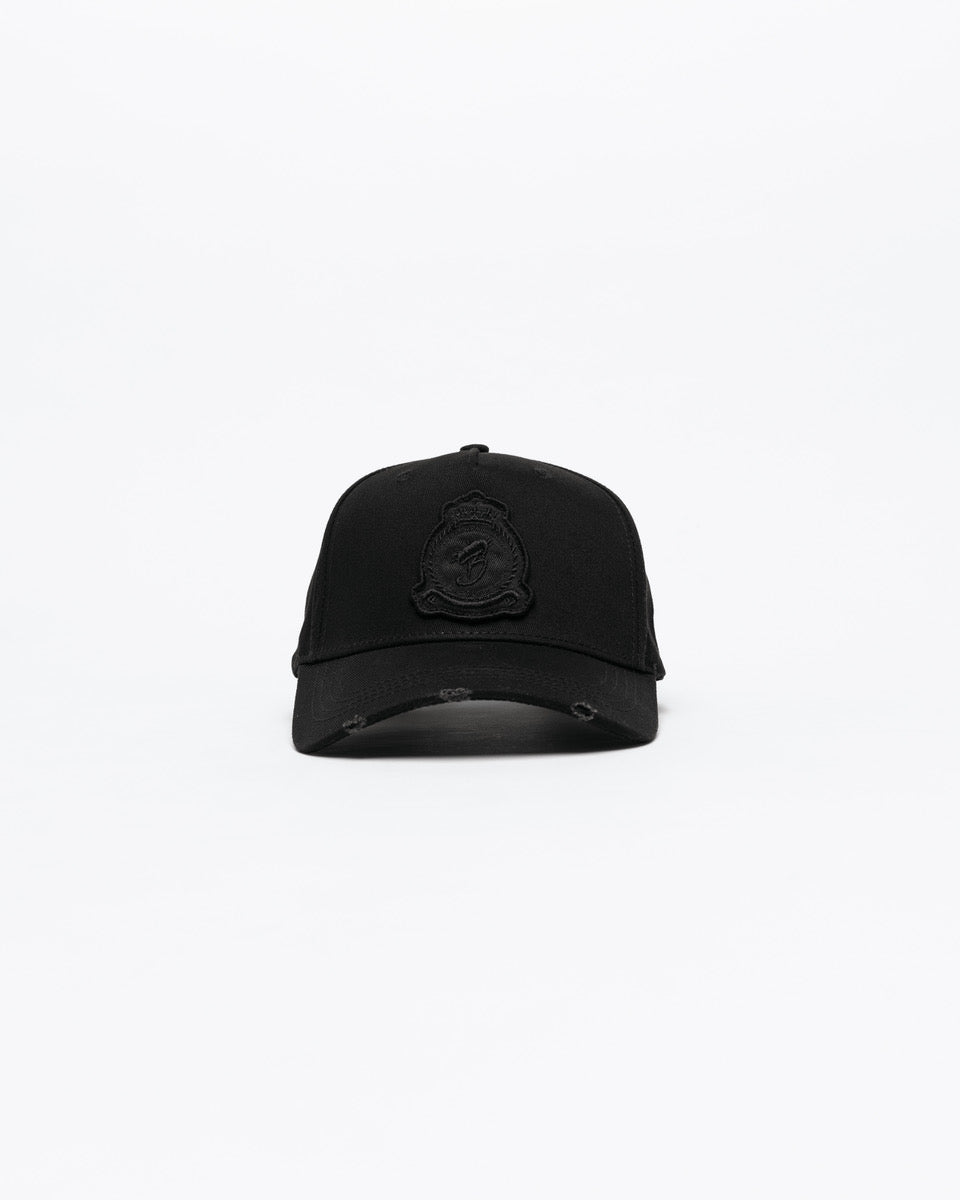 Benjart HRH Cap in triple black, side view