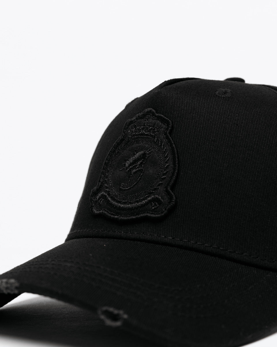 Benjart HRH Cap in triple black, back view