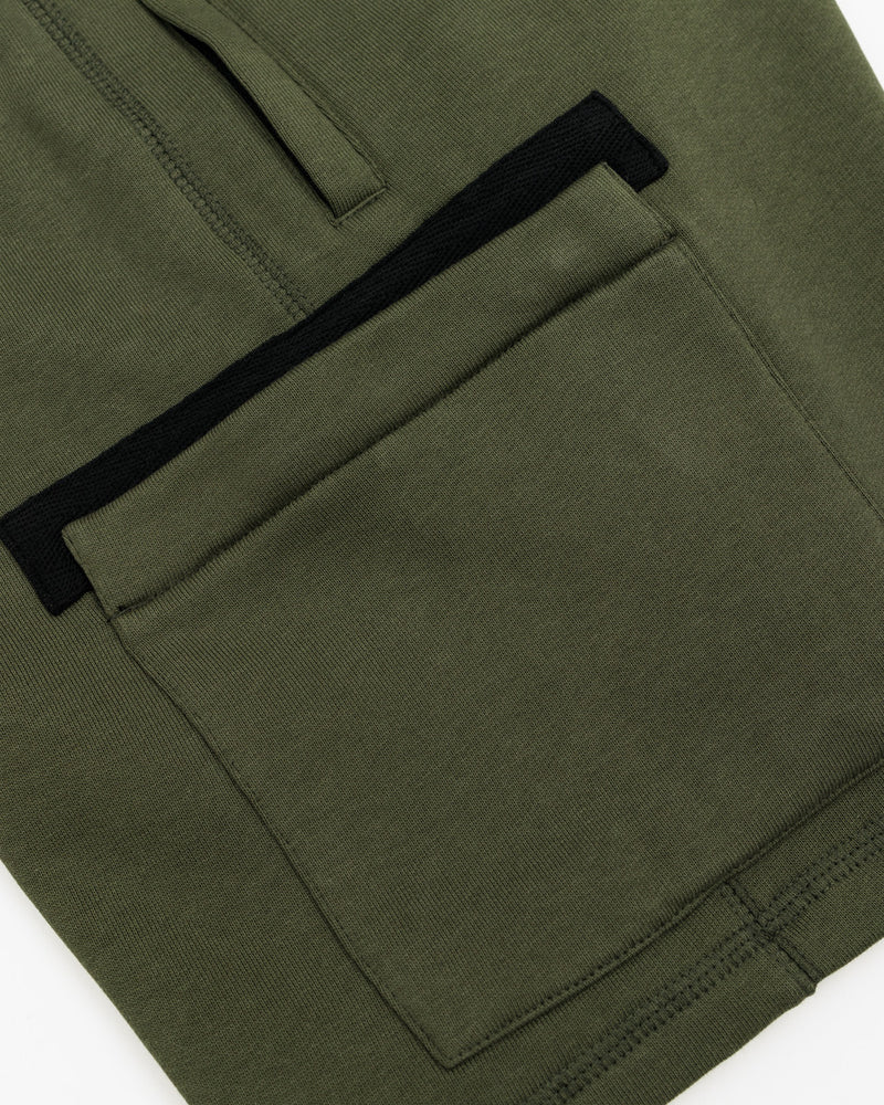 HRH Utility Pocket Shorts - Khaki Green