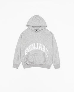 Varsity Arch Hoodie - Melange Grey
