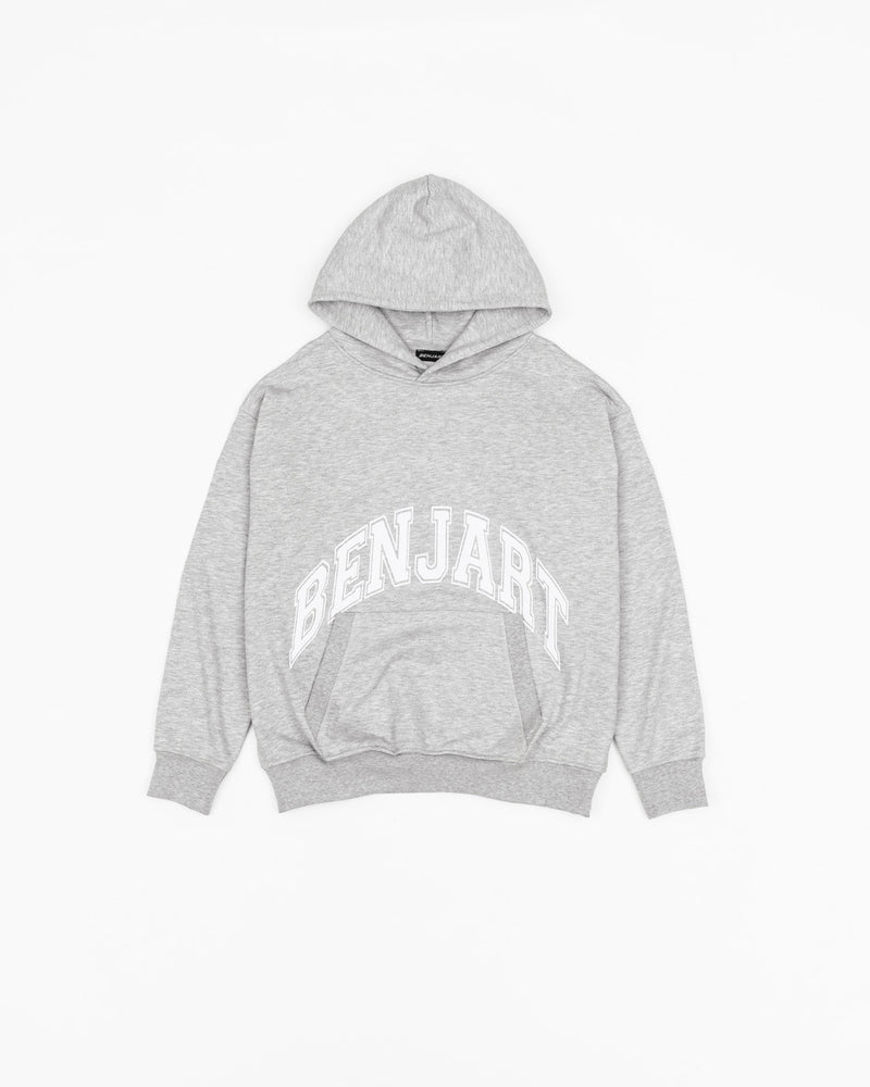Varsity Arch Hoodie - Melange Grey