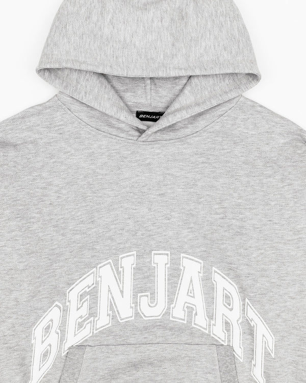 Varsity Arch Hoodie - Melange Grey