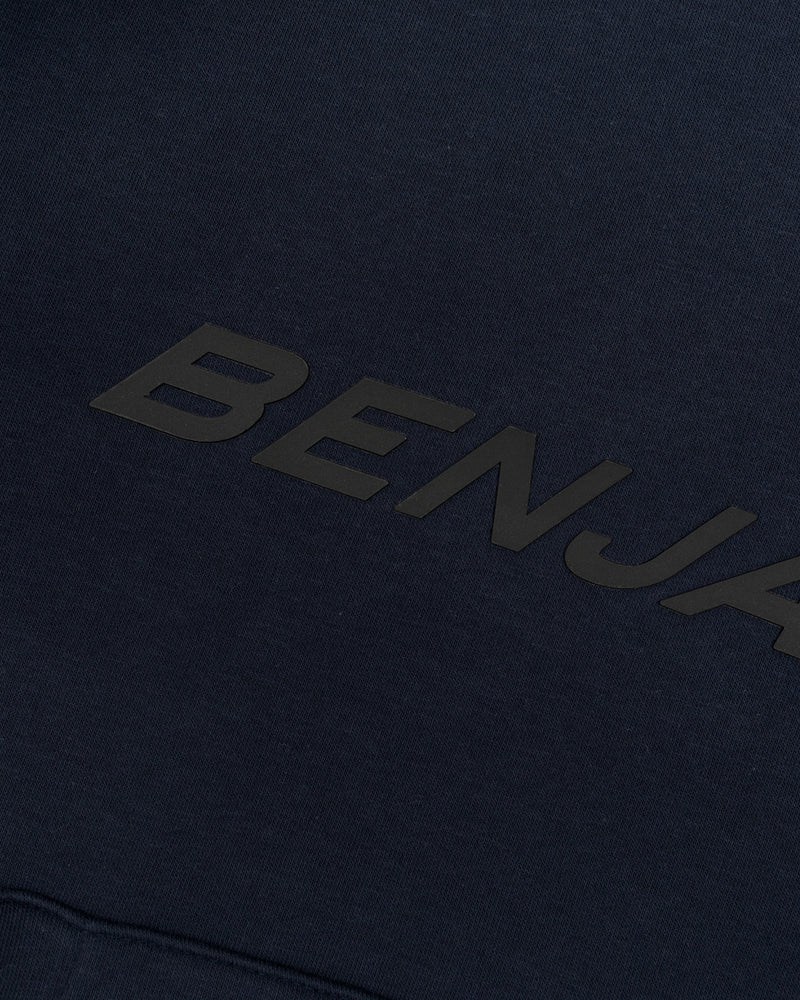 Embossed Racer Pullover Hood - Navy
