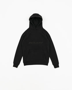 Embossed Racer Pullover Hood - Black