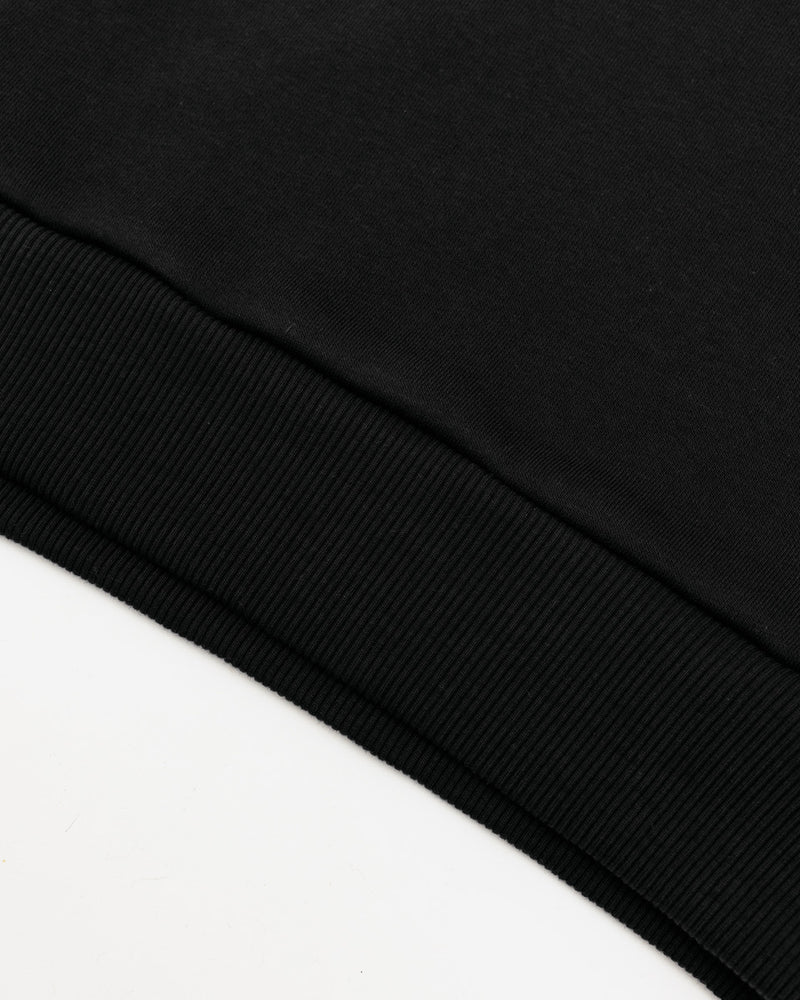 Embossed Racer Pullover Hood - Black