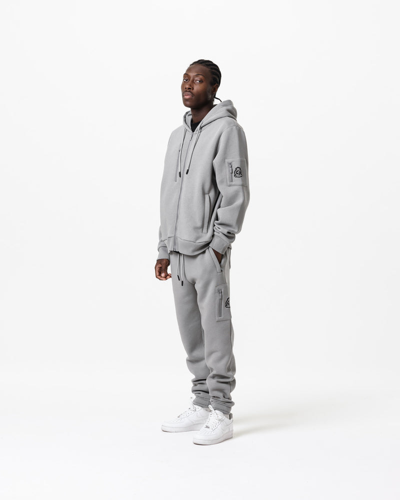 HRH Utility Zip Joggers - Grey