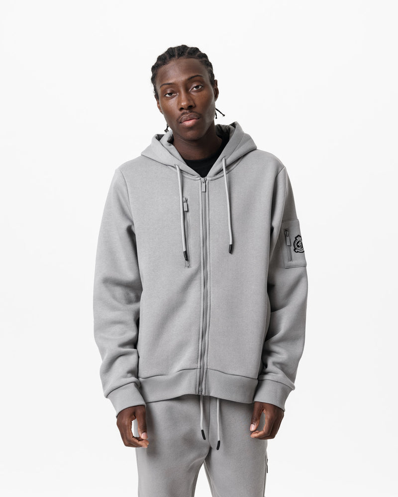 HRH Utility Zip Hood - Grey