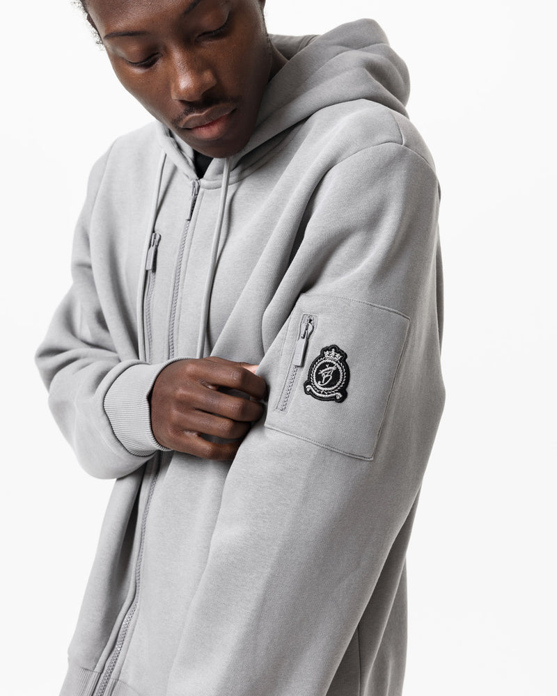 HRH Utility Zip Hood - Grey