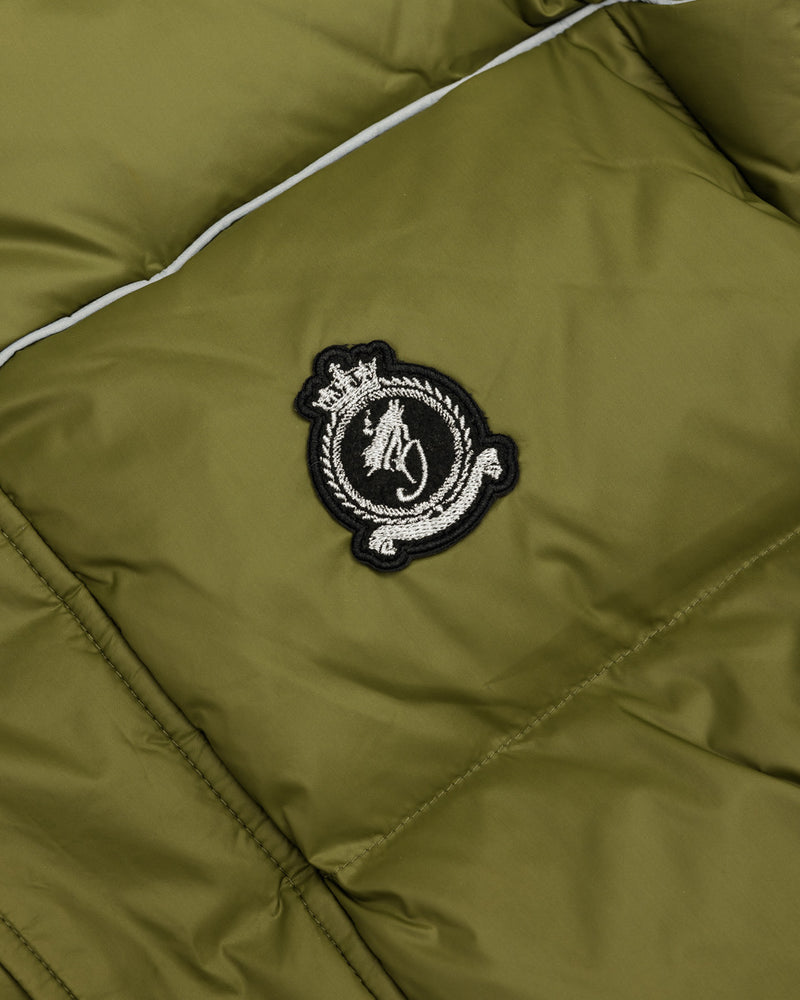 HRH Longline Puffer - Green