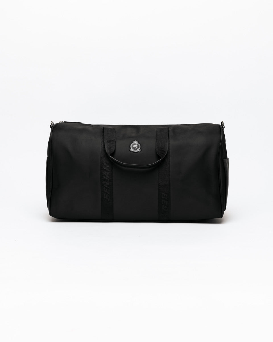 Nylon Weekender Duffle Bag - Black