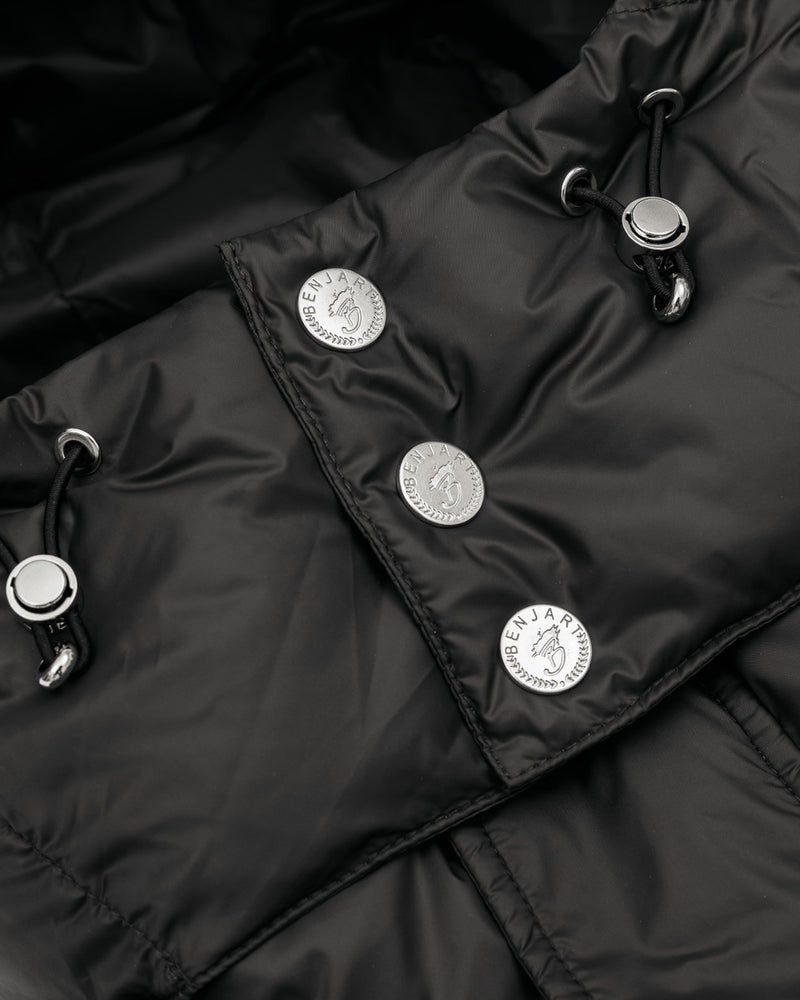 HRH Longline Puffer - Black