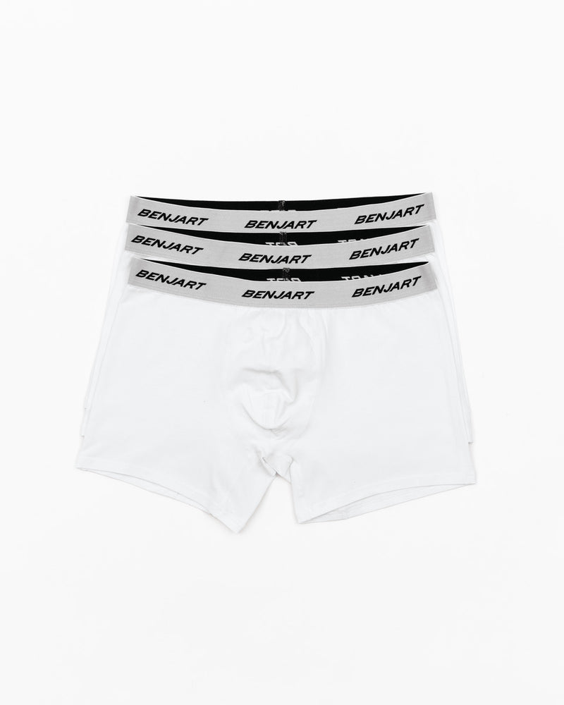 Racer Triple Pack Boxers - White