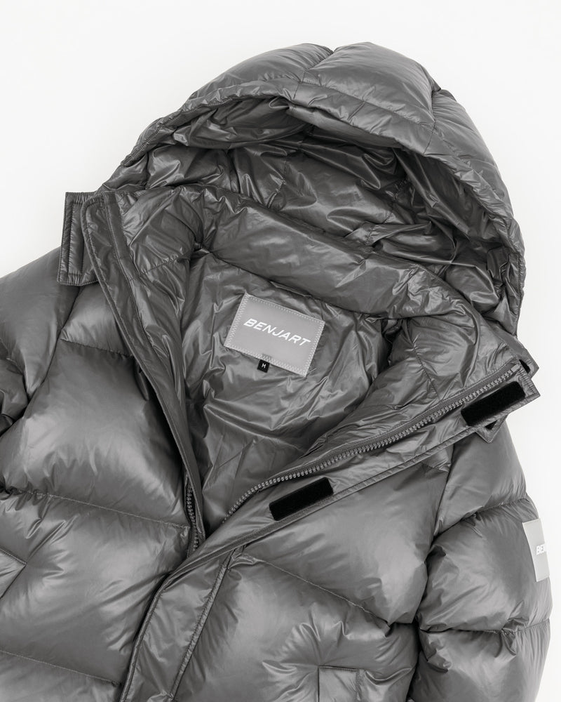 Short Stealth Puffer - Grey