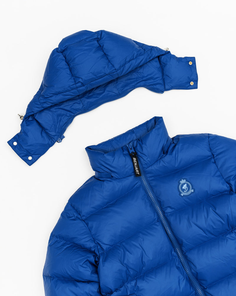 Gradient Racer Puffer - Electric Blue