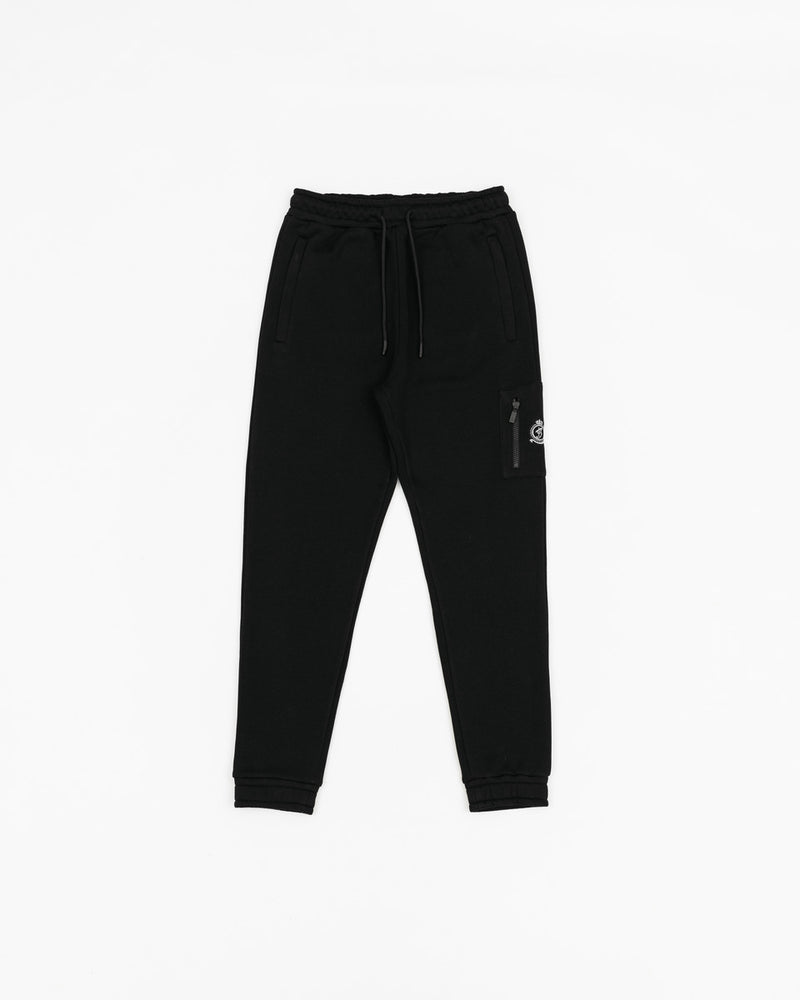 HRH Utility Zip Joggers - Black