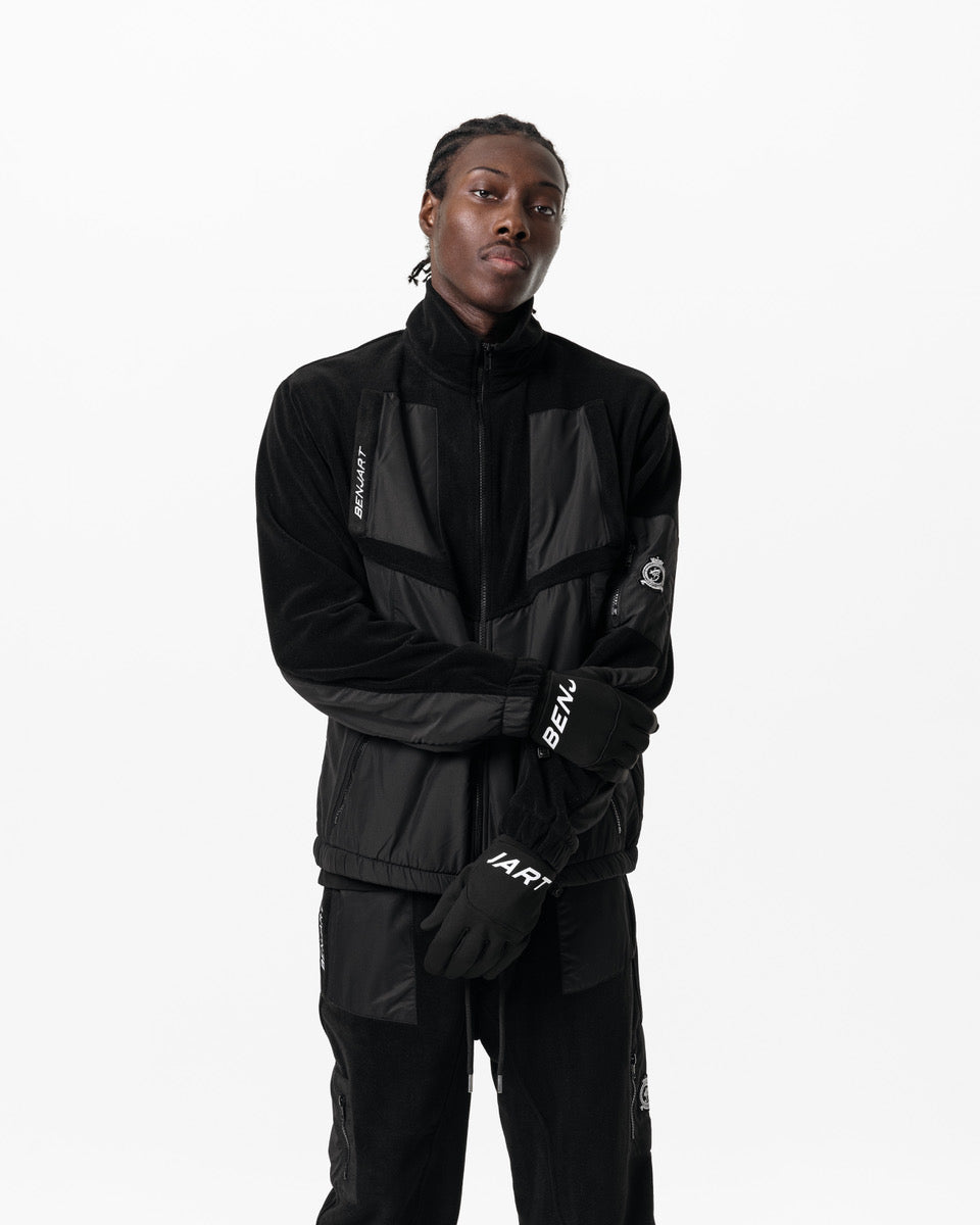 HRH Nylon Fleece Jacket - Black – Benjart