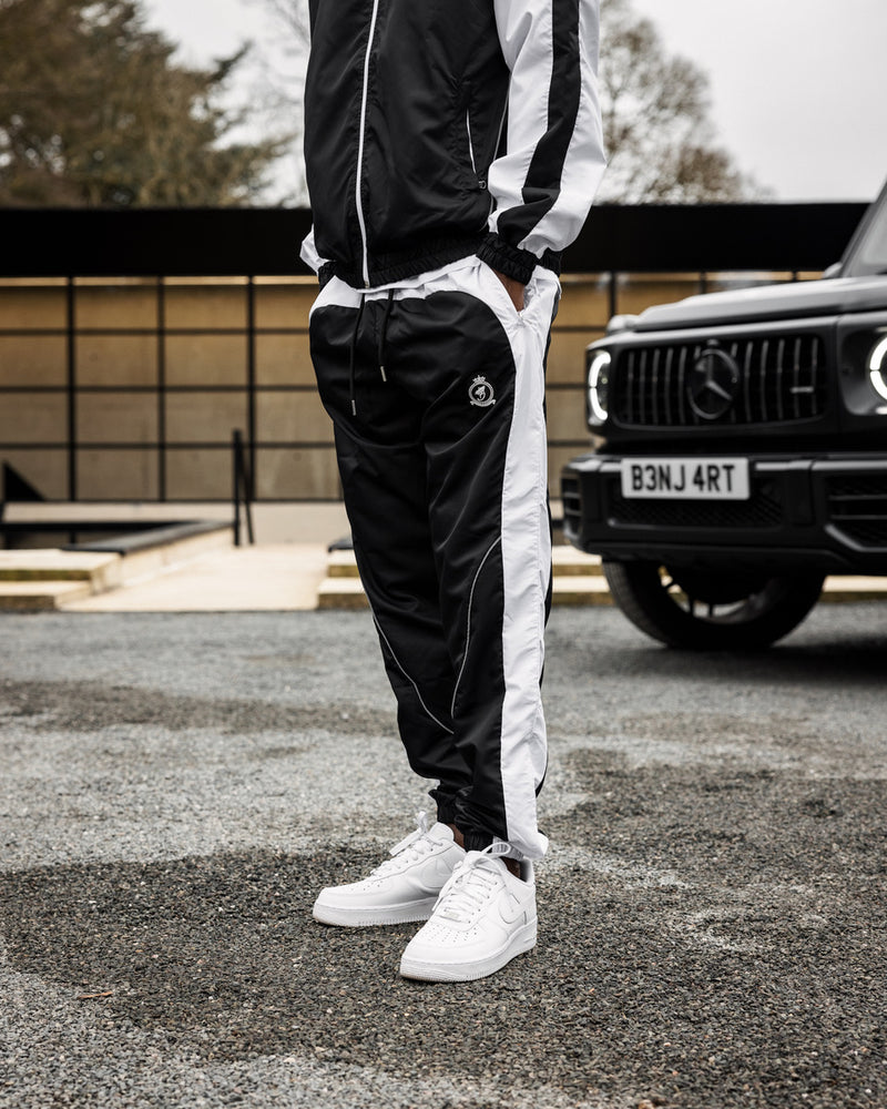 Rubber Stamped HRH Jogger -Black/White